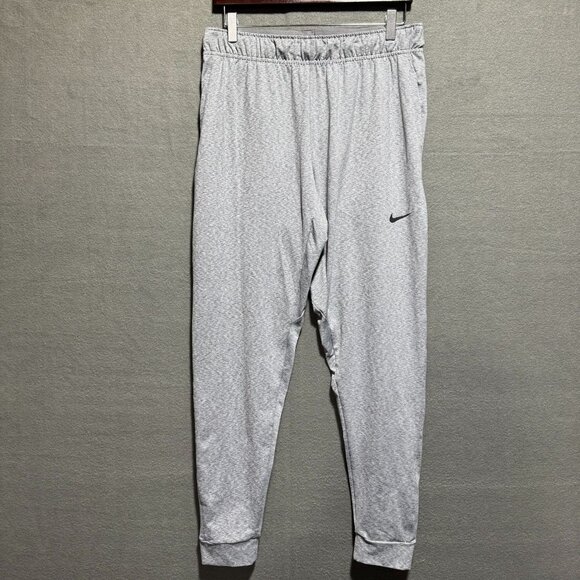 Nike Dri-Fit Gray Joggers Men's Size Medium Standard Polyester Sweatpants - Picture 1 of 11
